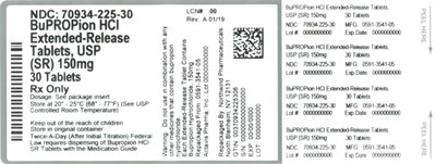 Label (70934 225 30   Rev A 01 19)